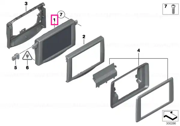 Vezi acum Rear compartment monitor 8" SCHWARZ - BMW