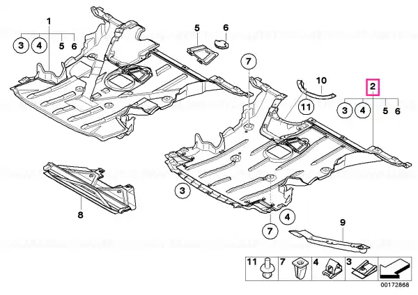 Discount Underhood shield - BMW