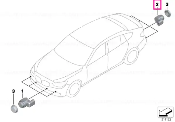 Senzor ultrasonic - BMW Discount