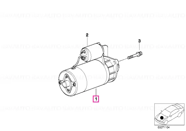 Reducere specială Exchange starter motor 2,0 KW - BMW