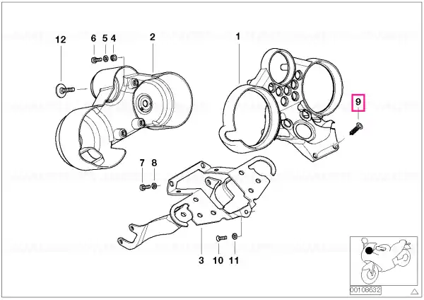 Șurub conic M6X16 - BMW Motorrad Cel mai vândut