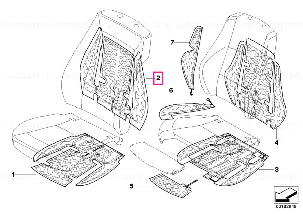 Heating element, basic backrest - BMW Cel mai vândut