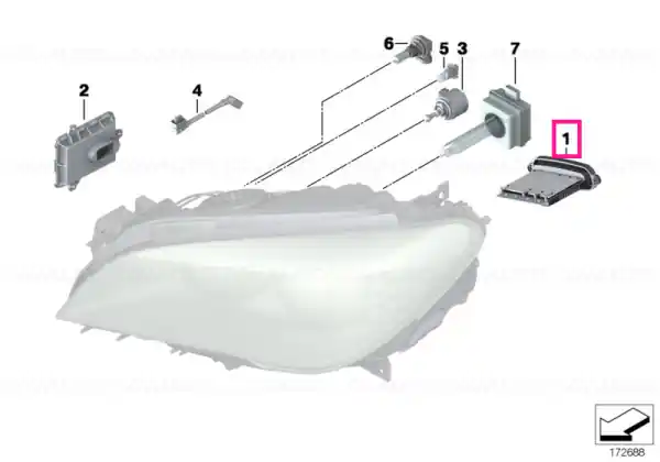 Headlight driver module, xenon lights - BMW Super ofertă