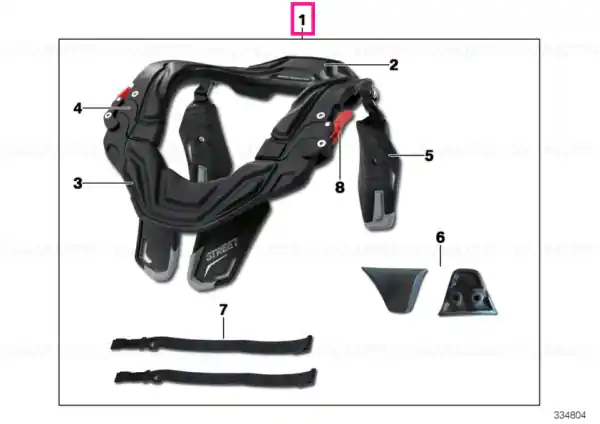 Neck brace Street S/M - BMW Motorrad Nu rata