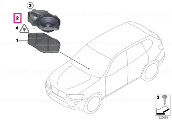 Ofertă de sezon Suport difuzor tablă bord TOP-HIFI-SYSTEM - BMW