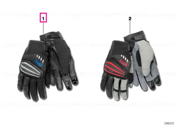 Retur gratuit Glove Rallye, black/anthracite 6-6,5 - BMW Motorrad