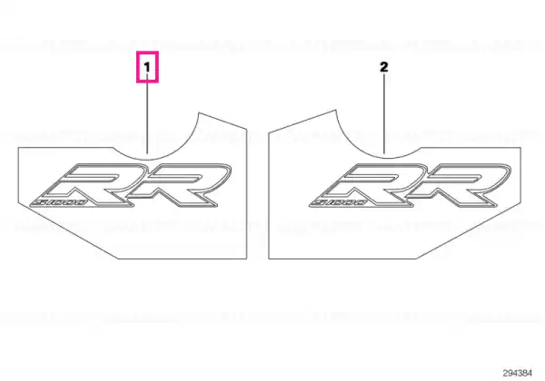 Expediere rapidă Lettering S1000RR, left - BMW Motorrad