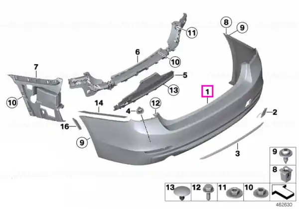 Mai ieftin Bara protectie spate, grunduita, Lines - BMW Seria 3 F30