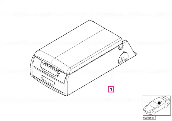 Reducere de preț Armrest cloth ANTHRAZIT - BMW
