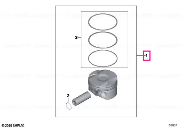 Promoție Mahle piston (+0,25) - BMW