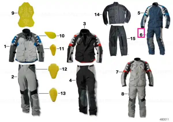 Trousers Rallye, men, blue/grey 98 - BMW Motorrad Doar azi