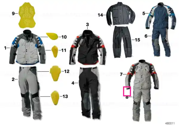 Trousers Rallye, men, grey/red 50 - BMW Motorrad Comandă acum