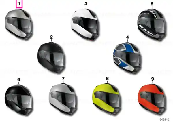 Helmet 6 Evo whitesilver met. 50/51 ECE - BMW Motorrad Doar azi