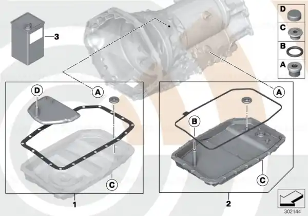 Premium Filtru ulei cutie de viteze automata BMW Seria 7 E65; X3 E83; X5 E53; X5 E70; X6 E71
