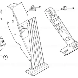 Adapter plate, accelerator pedal module - BMW Livrare expres