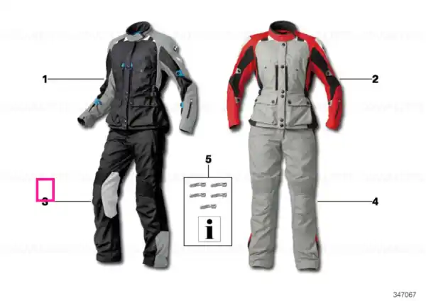 Trousers GS Dry,ladies, black/anthracite 42 - BMW Motorrad Livrare expres