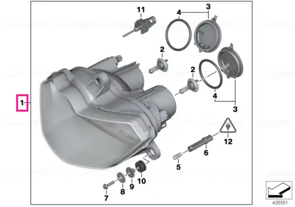 Lichidare de stoc Headlight - BMW Motorrad