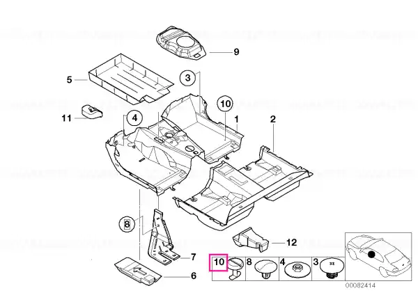 Rotary latch 17 mm HELLBEIGE 2 DKL - BMW Vezi acum