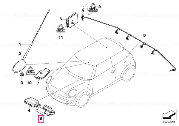 Suport antenă GPS - BMW - Mini Cel mai vândut