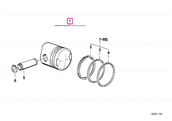 Premium Piston 93,96 E=8,5 - BMW Motorrad