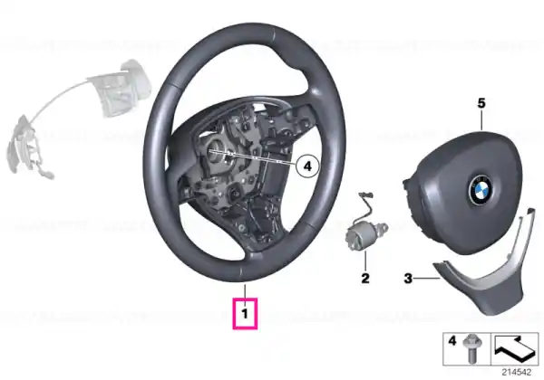 Volan sport piele cu padele schimb - BMW Preț promoțional