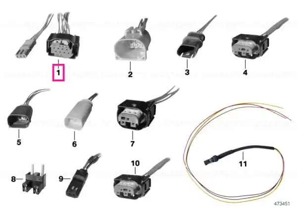 Conector reparație 8-poli / 3-poli No. 611651 - BMW Motorrad Promoție