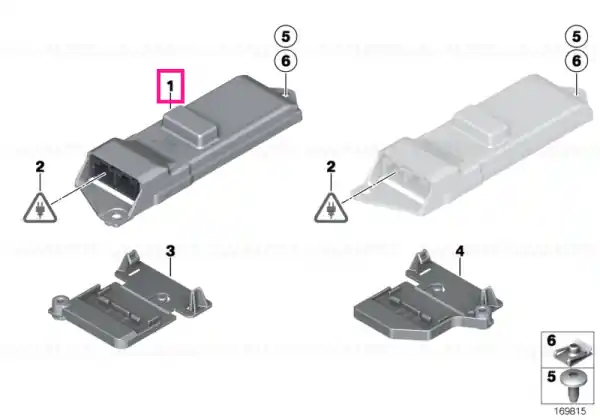 Livrare expres Unitate control retractor centura - BMW