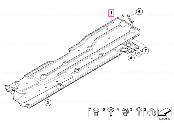 Underside panelling, right - BMW - Mini Ieftin