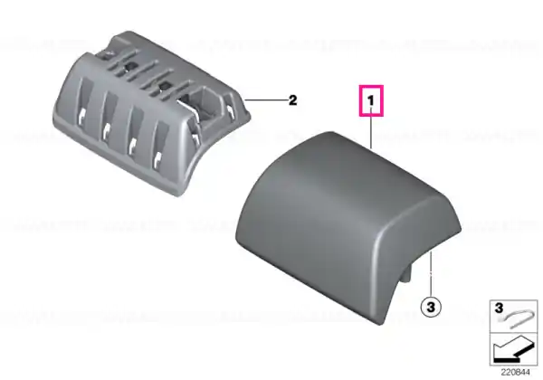 Ofertă Headrest leather VERMILIONROT - BMW