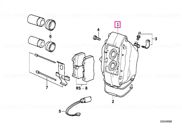 Calitate înaltă Carcasă etrier BREMBO - BMW