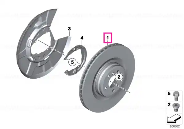 Ieftin Disc frână, ventilat 402X30 - BMW