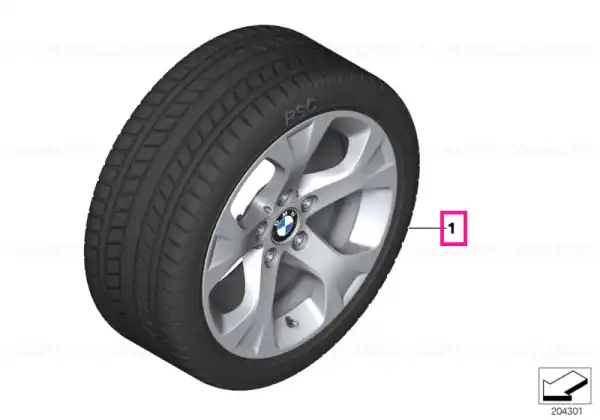 Cel mai vândut Roată completă de iarnă - Star Spoke 317 cu anvelopa Michelin Primacy Alpin PA3 - 225/50R17 94H - BMW X1 E84