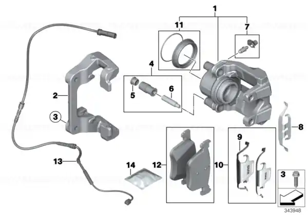 Preț mic Set placute frana, punte fata - BMW Seria 1 F20 F21, Seria 2 F22 F23
