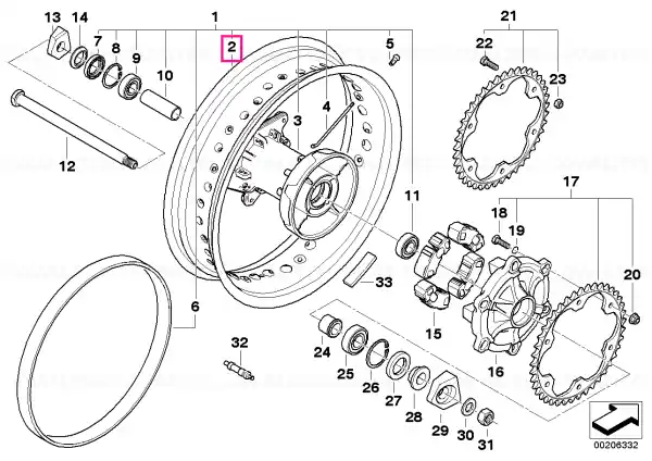 Wheel rim rear 4,25X17 - BMW Motorrad Cumpără acum