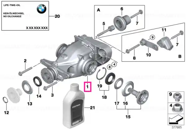 Exchange final drive I=2,79 - BMW Noutate