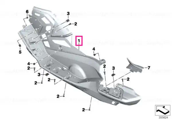 Bestseller Running board, right - BMW Motorrad