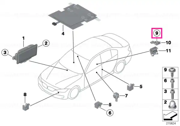 Șurub Torx cu șaibă ISA M6X20 - BMW Bestseller