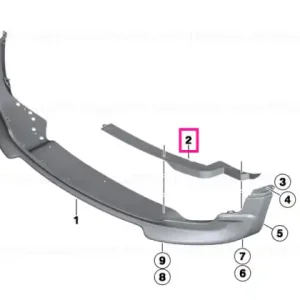Adapter, spoiler, front left - BMW - Mini Disponibil imediat