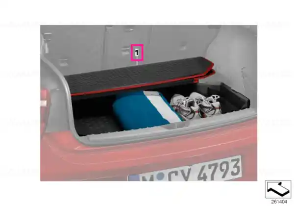 Luggage compartment pan SPORTLINE - BMW Retur ușor
