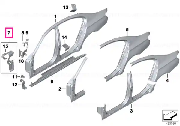 Reducere specială Column A exterior, right - BMW