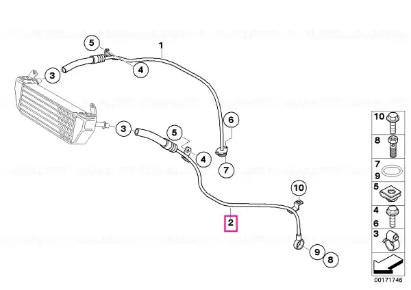Tub iesire racire ulei SILBER - BMW Motorrad Transport gratuit