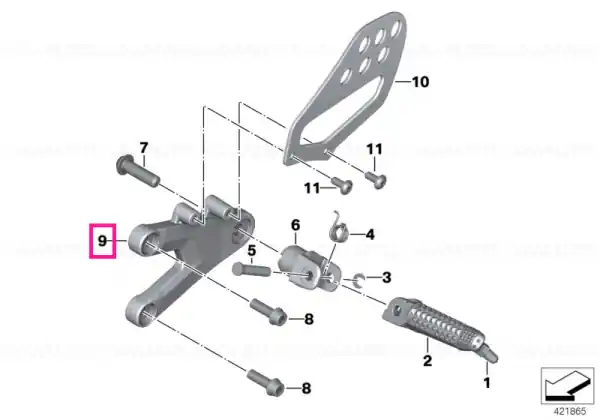 Vezi acum Footpeg plate right - BMW Motorrad