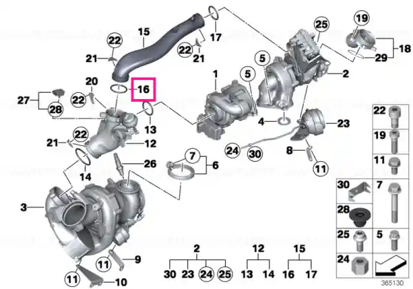 O-ring 52X5 - BMW Ofertă exclusivă