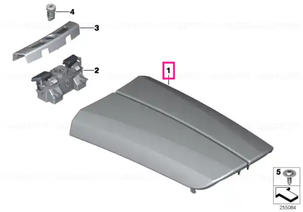 Armrest, leather, front middle VENETOBEIGE - BMW Vezi acum