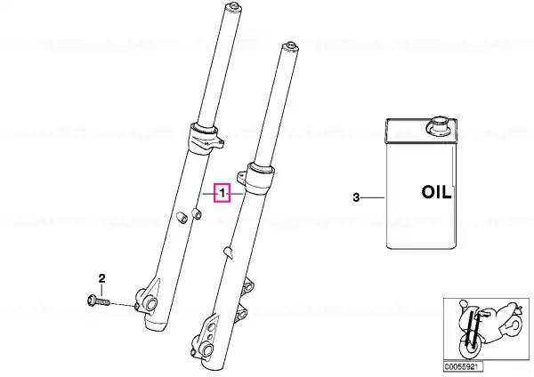 Fork leg right - BMW Motorrad Reduceri