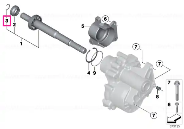 Plată sigură Lock Ring 26,8X2,5 - BMW