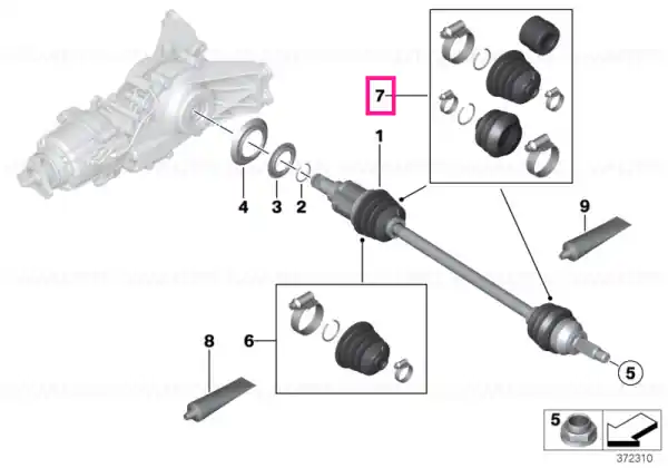 Kit reparație burduf exterior - BMW - Mini Reduceri