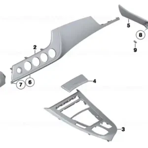 Ofertă limitată Ornament bord alum., carbon, stânga - SCHWARZ - BMW