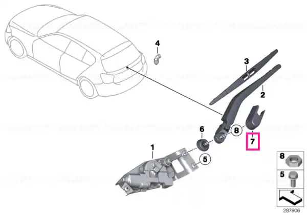 Acoperitoare brat stergator - BMW Ofertă