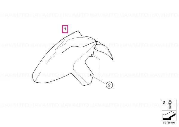 Livrare expres Capac roată față LIGHT-GREY - BMW Motorrad